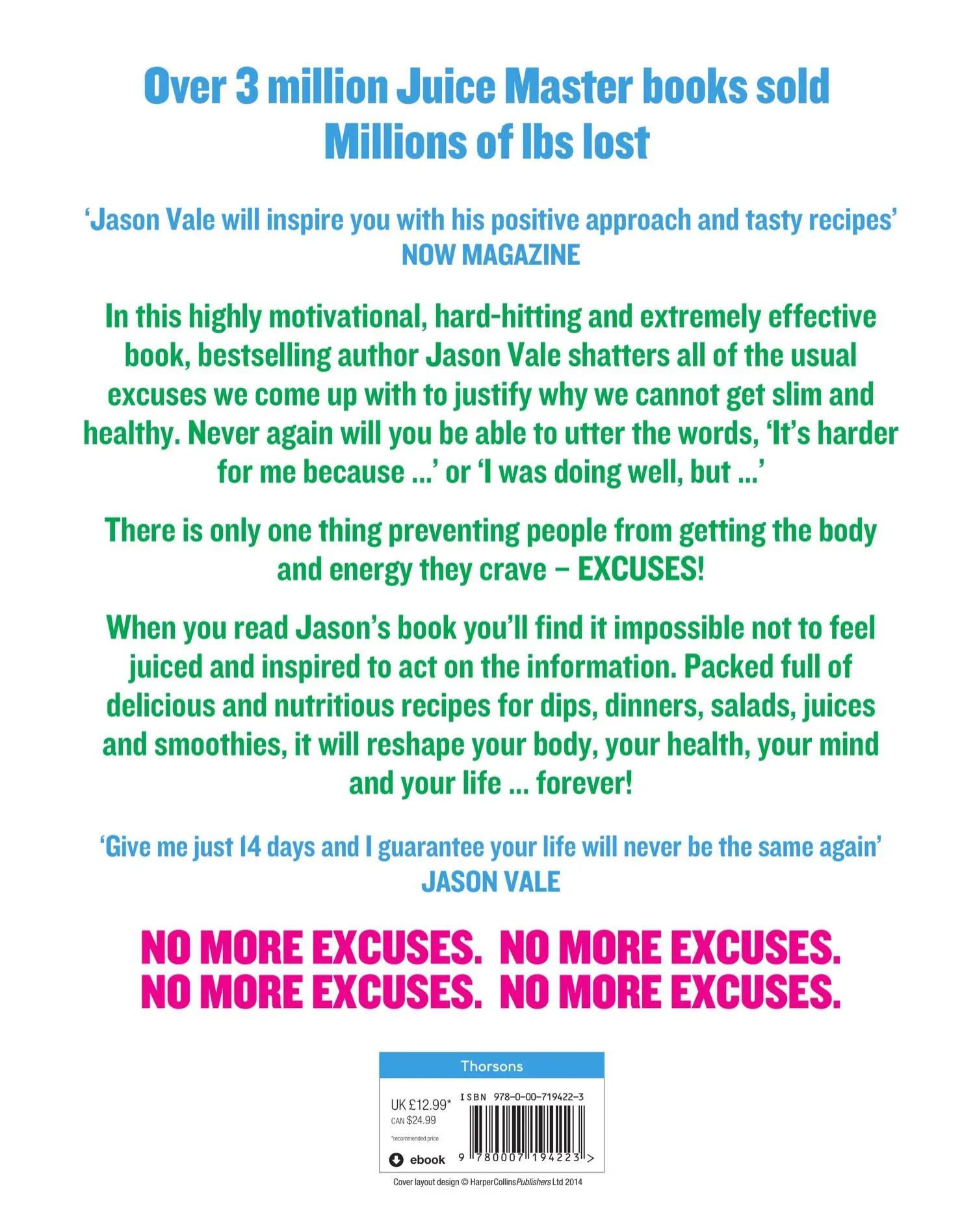 Rückseite: 9780007194223 | Turbo-charge Your Life in 14 Days | Jason Vale | Taschenbuch | 2005