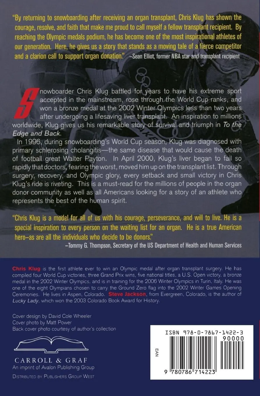 Rückseite: 9780786714223 | To the Edge and Back | Chris Klug | Taschenbuch | Englisch | 2004