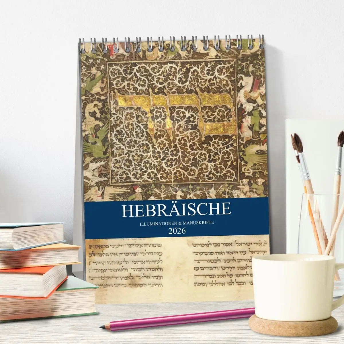 Bild: 9783516374223 | Hebräische Illuminationen und Manuskripte (Tischkalender 2026 DIN...