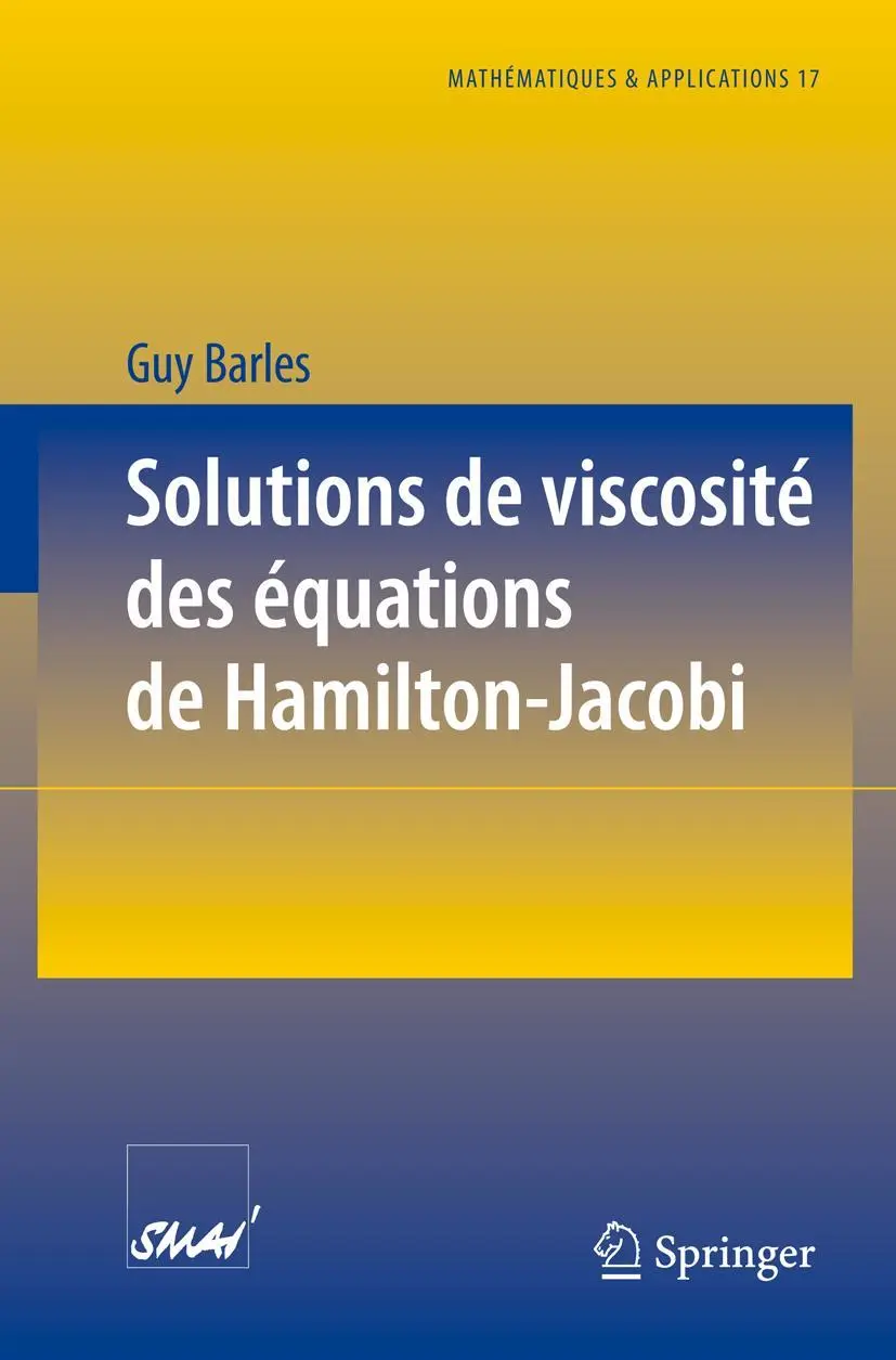 Cover: 9783540584223 | Solutions de viscosité des équations de Hamilton-Jacobi | Guy Barles
