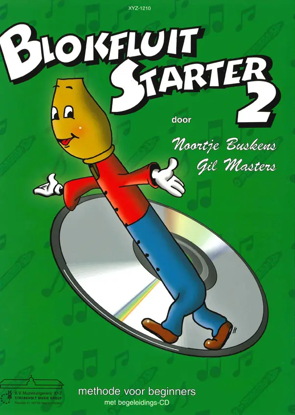 Cover: 9789043144223 | Blokfluit Starter 2 | Noortje Buskes | Buch + CD | XYZ Uitgeverij