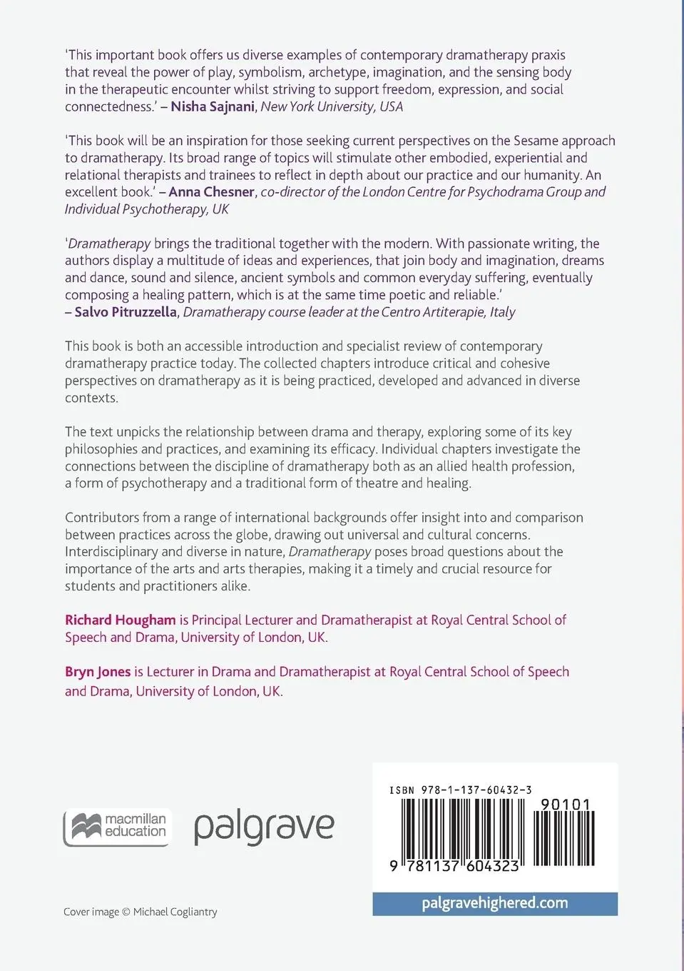 Rückseite: 9781137604323 | Dramatherapy | Reflections and Praxis | Richard Hougham (u. a.) | Buch