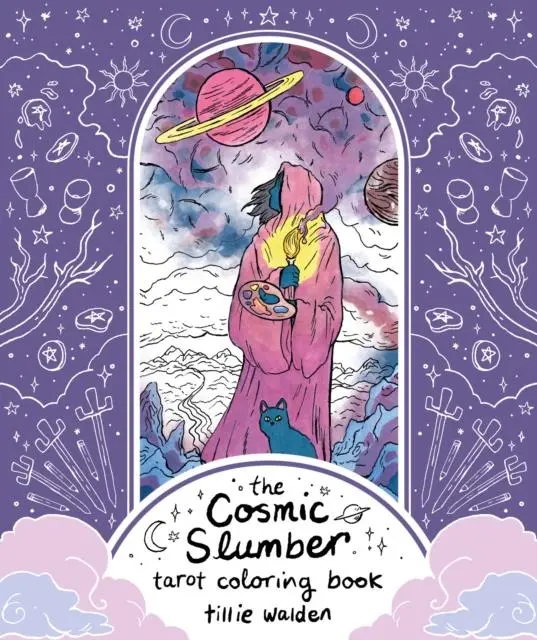 Cover: 9781912634323 | The Cosmic Slumber Tarot Coloring Book | Lisa Sterle | Taschenbuch