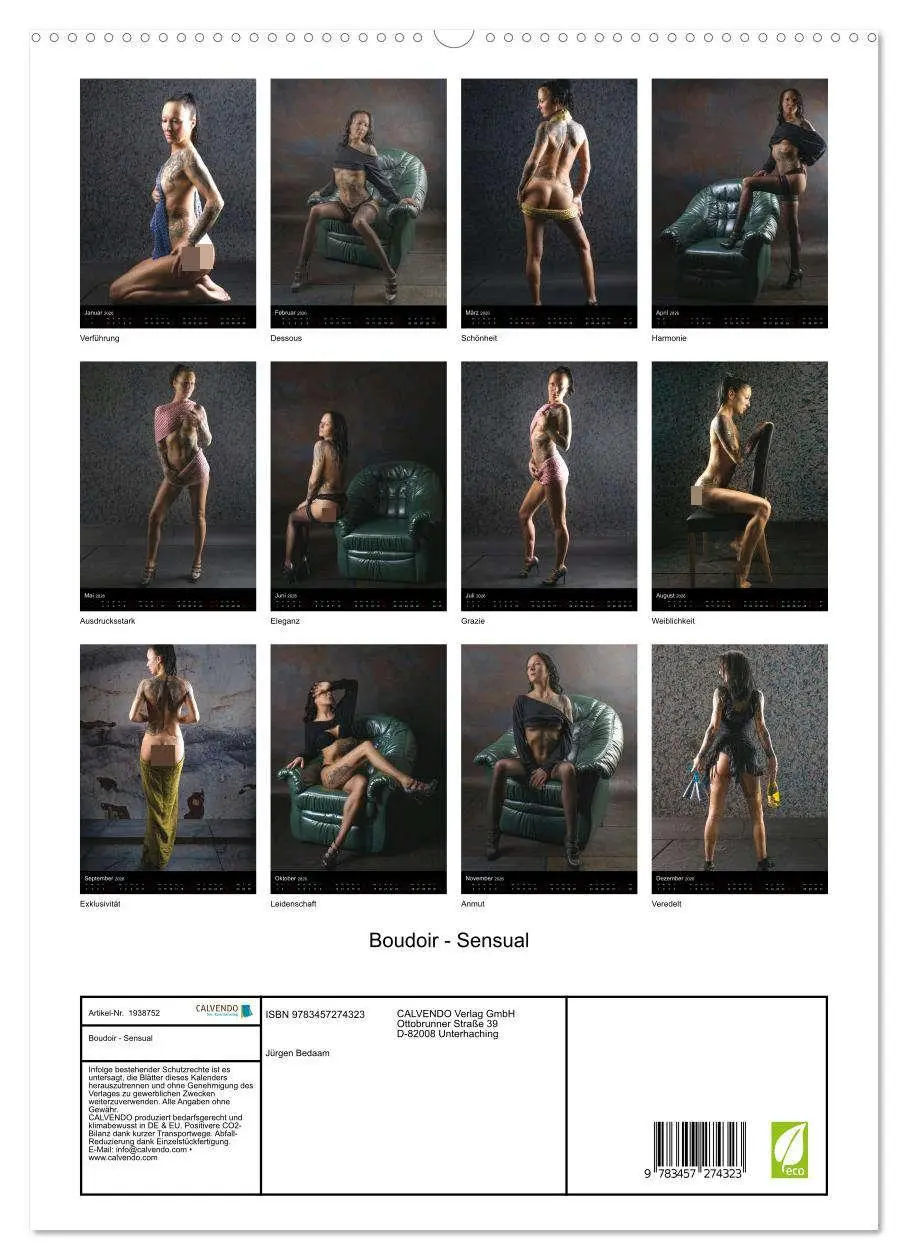 Bild: 9783457274323 | Boudoir - Sensual (hochwertiger Premium Wandkalender 2026 DIN A2...
