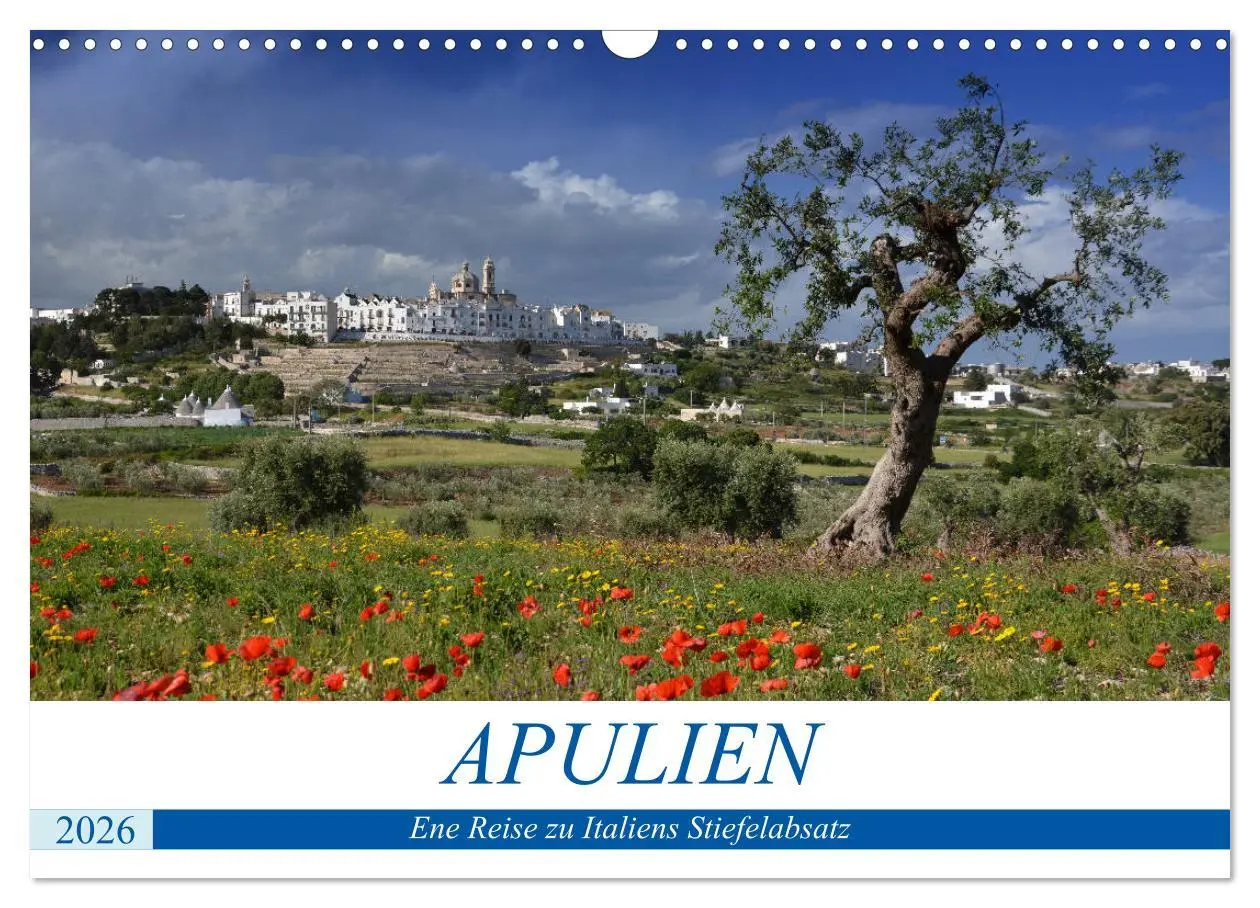 Cover: 9783457894323 | Apulien - Eine Reise zu Italiens Stiefelabsatz (Wandkalender 2026...
