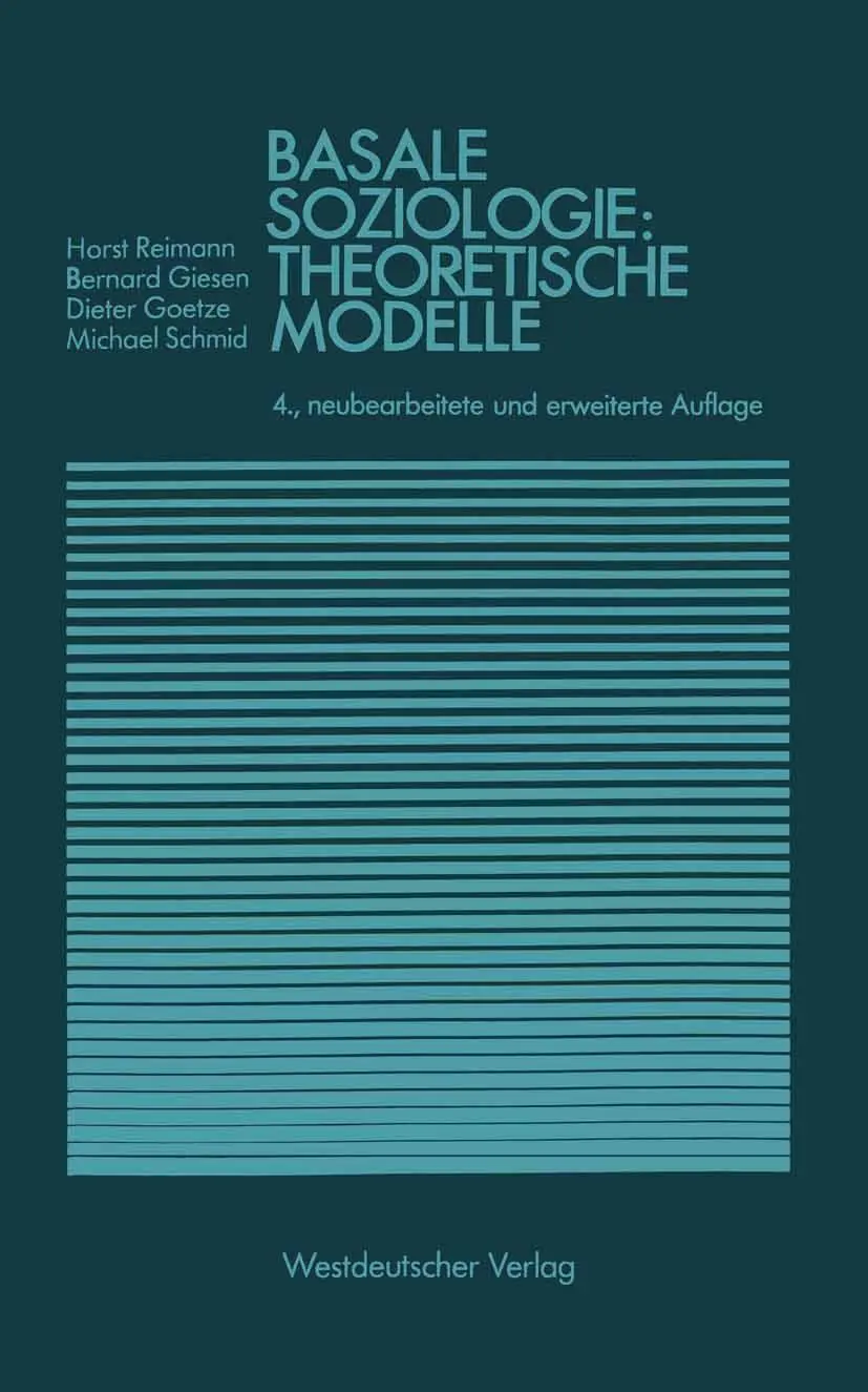Cover: 9783531114323 | Basale Soziologie: Theoretische Modelle | Bernhard Giesen (u. a.)