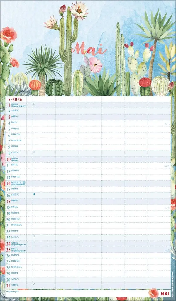 Bild: 9783731884323 | Familienplaner Aquarell 2026 | Verlag Korsch | Kalender | 14 S. | 2027