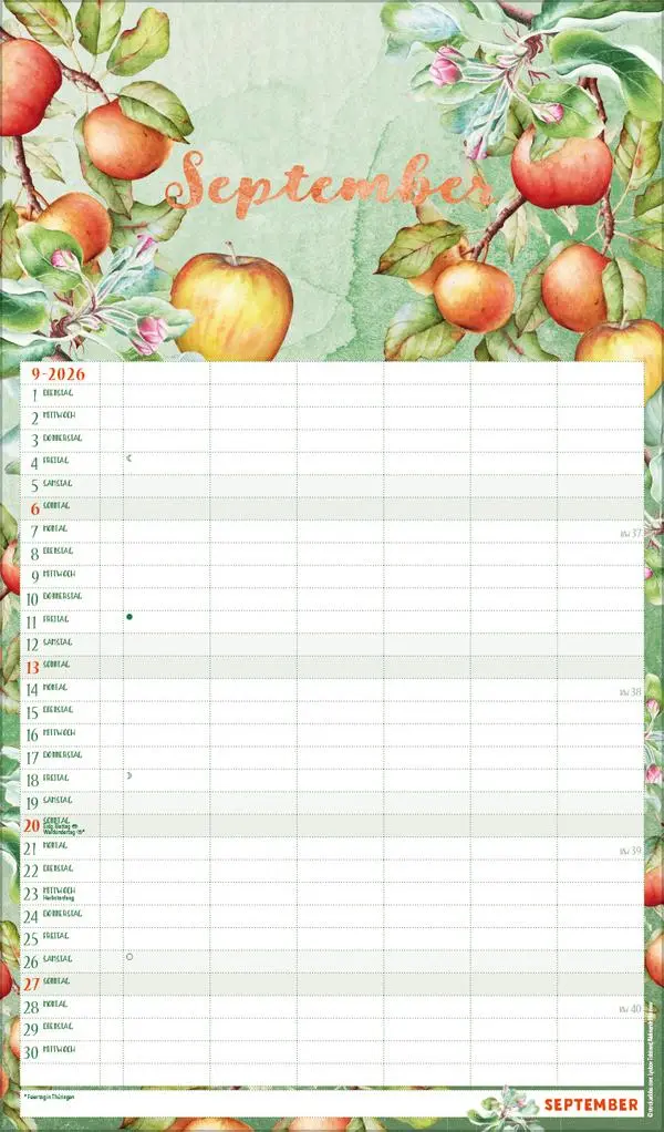 Bild: 9783731884323 | Familienplaner Aquarell 2026 | Verlag Korsch | Kalender | 14 S. | 2027