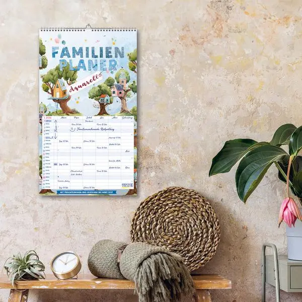 Bild: 9783731884323 | Familienplaner Aquarell 2026 | Verlag Korsch | Kalender | 14 S. | 2027