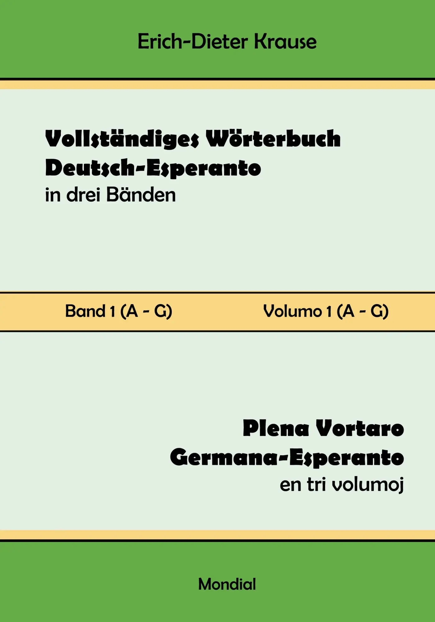 Cover: 9781595694423 | Vollständiges Wörterbuch Deutsch-Esperanto in drei Bänden. Band 1...