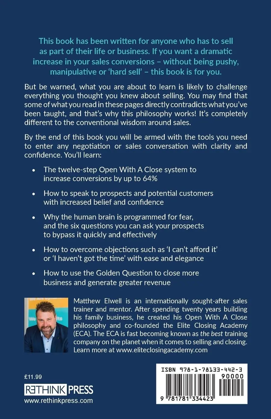 Rückseite: 9781781334423 | Open with a Close | The twelve point guide to closing more sales