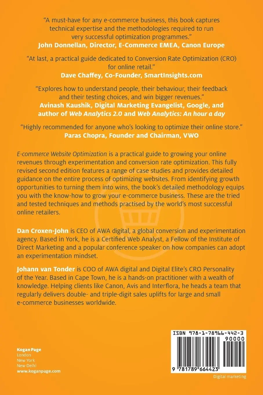 Rückseite: 9781789664423 | E-Commerce Website Optimization | Dan Croxen-John (u. a.) | Buch