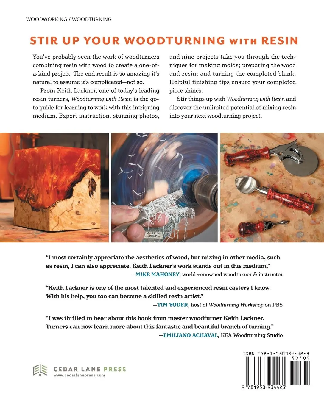 Rückseite: 9781950934423 | Woodturning with Resin | Lackner Keith | Taschenbuch | Englisch | 2021