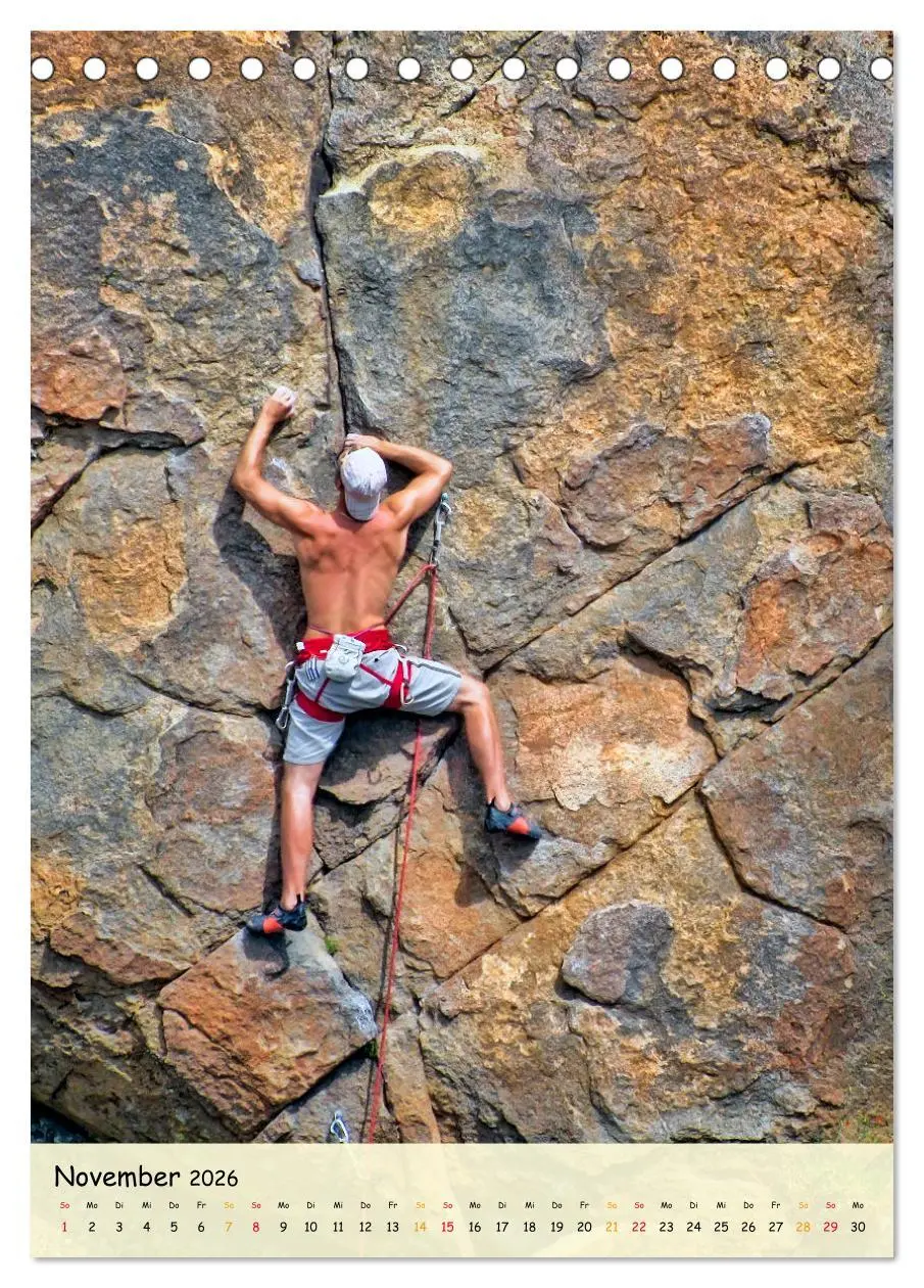 Bild: 9783516354423 | Klettern - Adrenalin pur (Tischkalender 2026 DIN A5 hoch), CALVENDO...