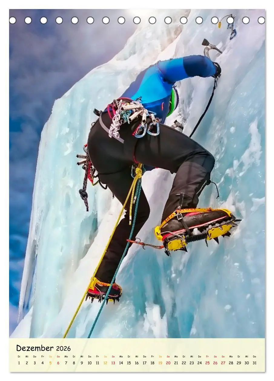 Bild: 9783516354423 | Klettern - Adrenalin pur (Tischkalender 2026 DIN A5 hoch), CALVENDO...