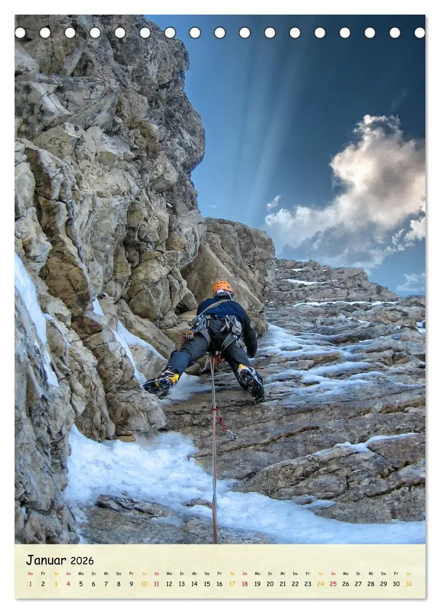 Bild: 9783516354423 | Klettern - Adrenalin pur (Tischkalender 2026 DIN A5 hoch), CALVENDO...