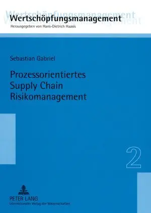 Cover: 9783631574423 | Prozessorientiertes Supply Chain Risikomanagement | Sebastian Gabriel