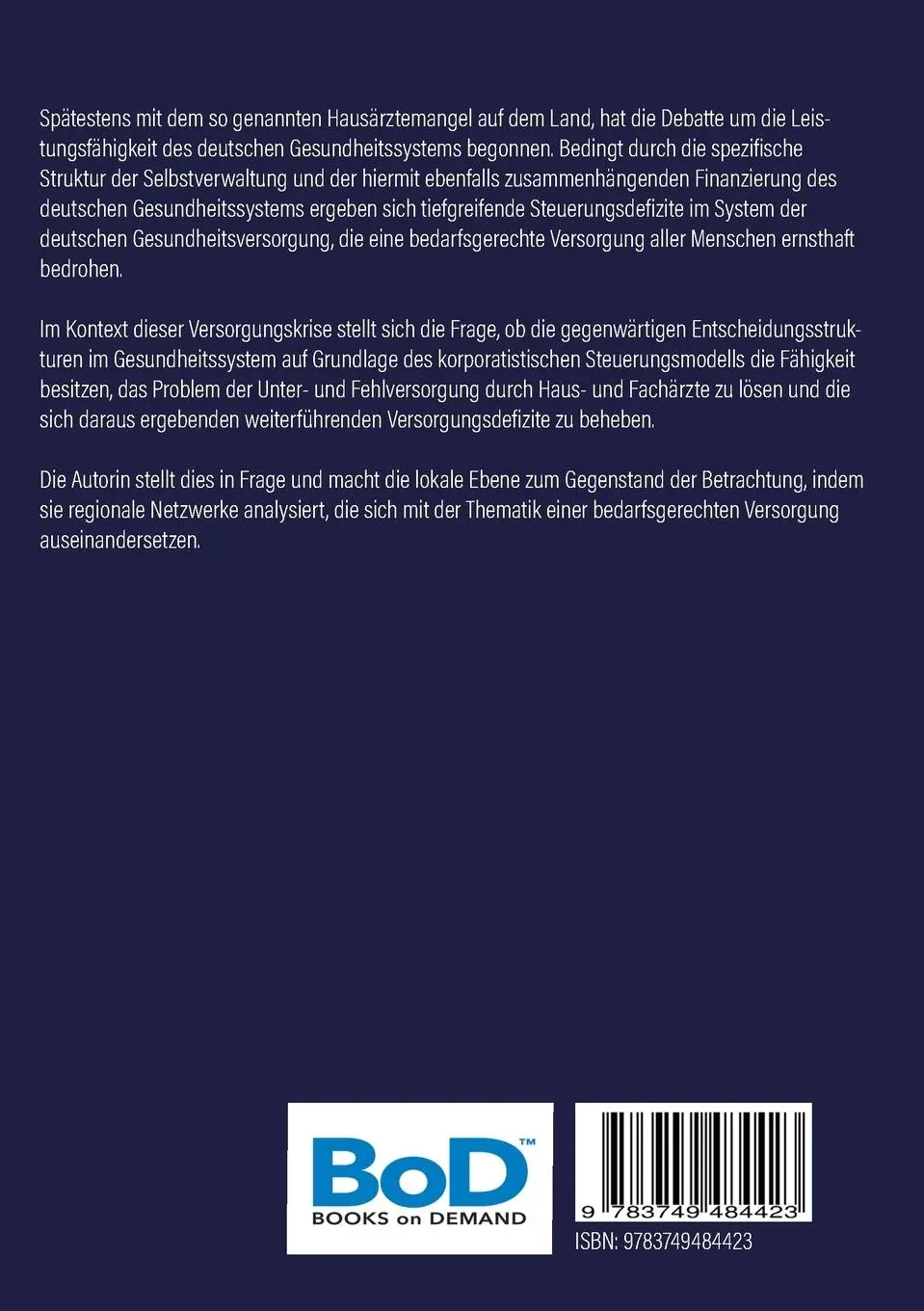 Rückseite: 9783749484423 | Die kommunale Gesundheitsrevolution | Anna-Katharina Kappelhoff | Buch