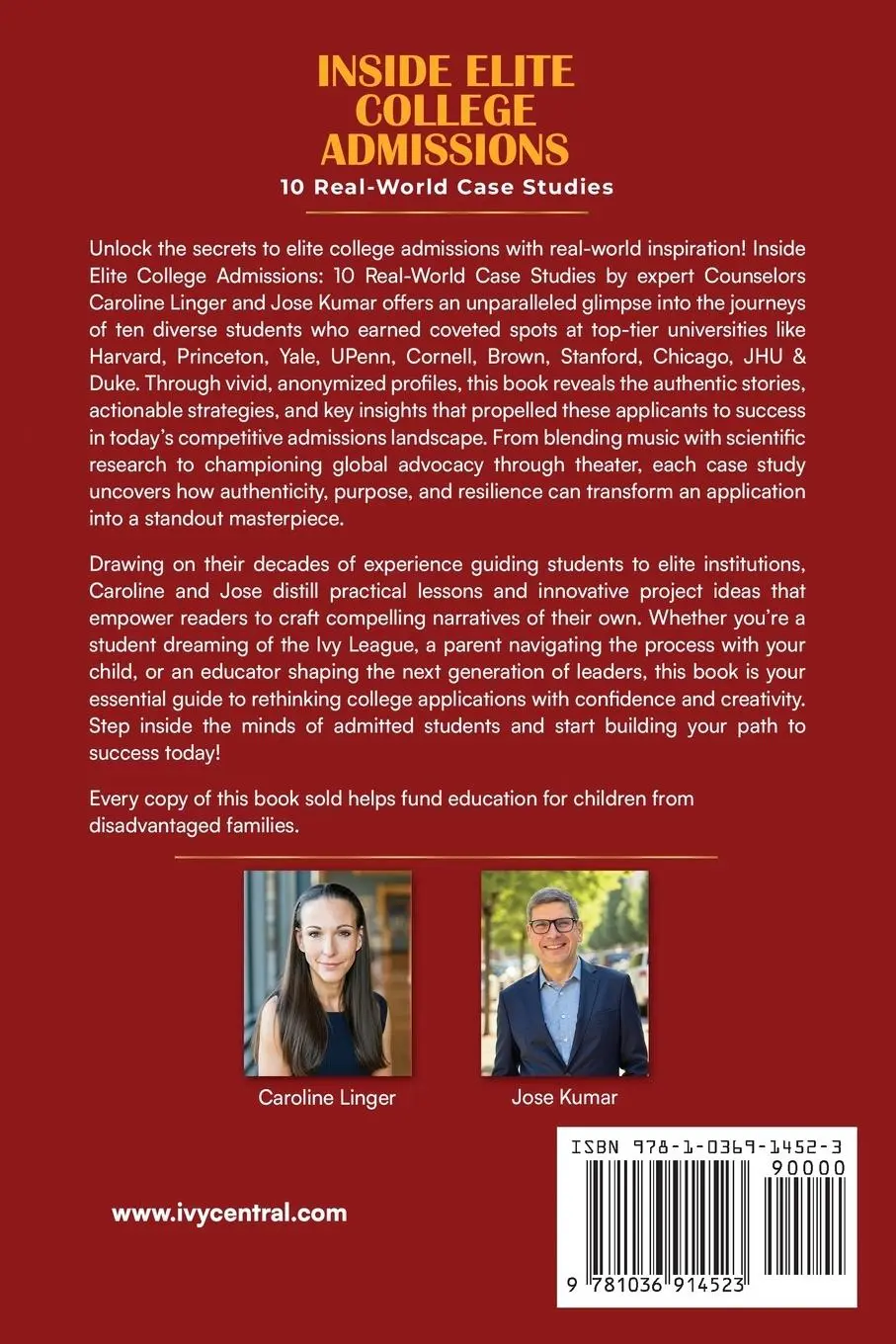 Rückseite: 9781036914523 | Inside Elite College Admissions | 10 Real-World Case Studies | Buch