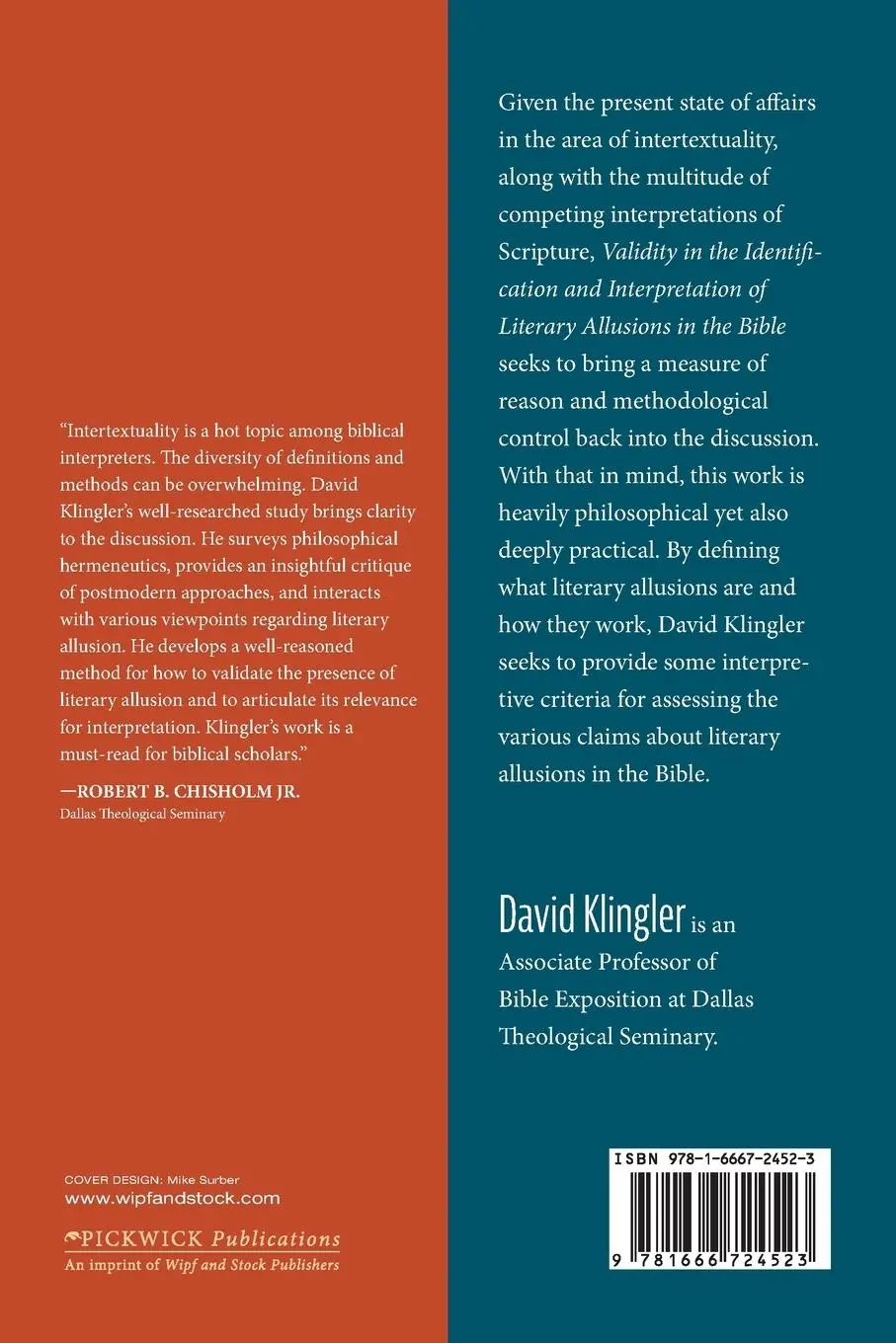 Rückseite: 9781666724523 | Validity in the Identification and Interpretation of Literary...