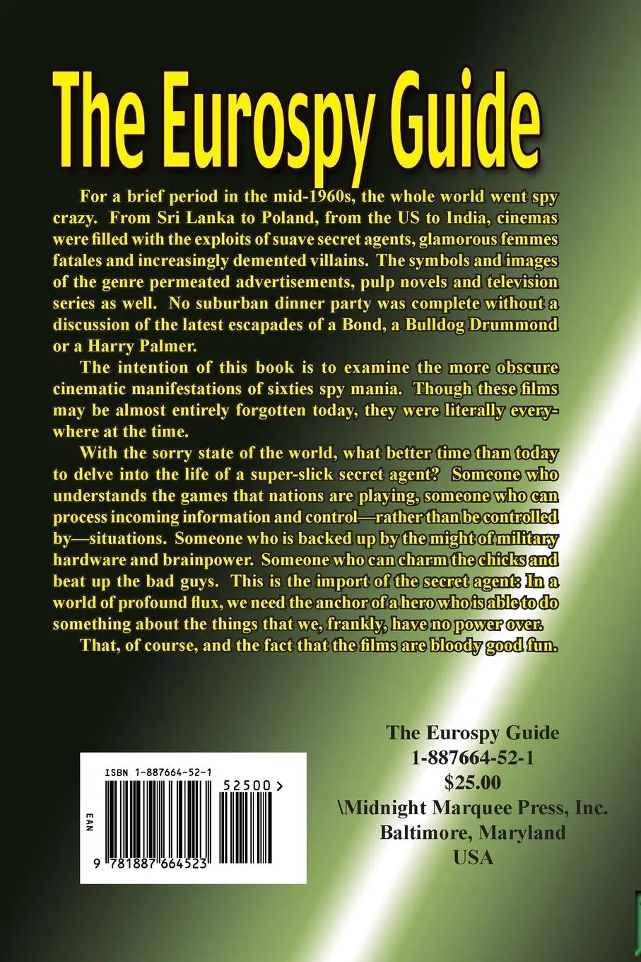Rückseite: 9781887664523 | Eurospy Guide | David Deal (u. a.) | Taschenbuch | Englisch | 2008