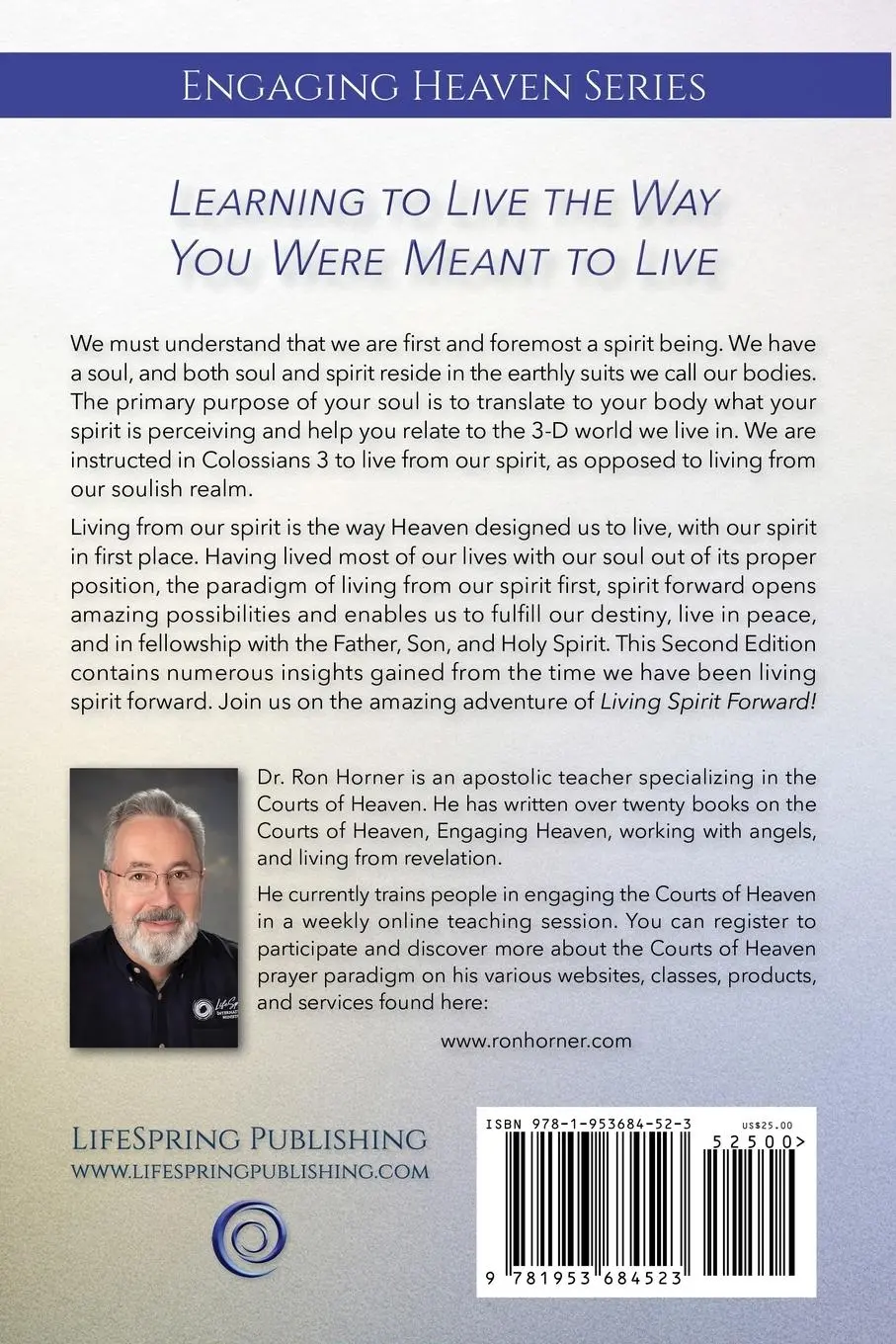 Rückseite: 9781953684523 | Living Spirit Forward | Ron M. Horner | Taschenbuch | Englisch | 2024