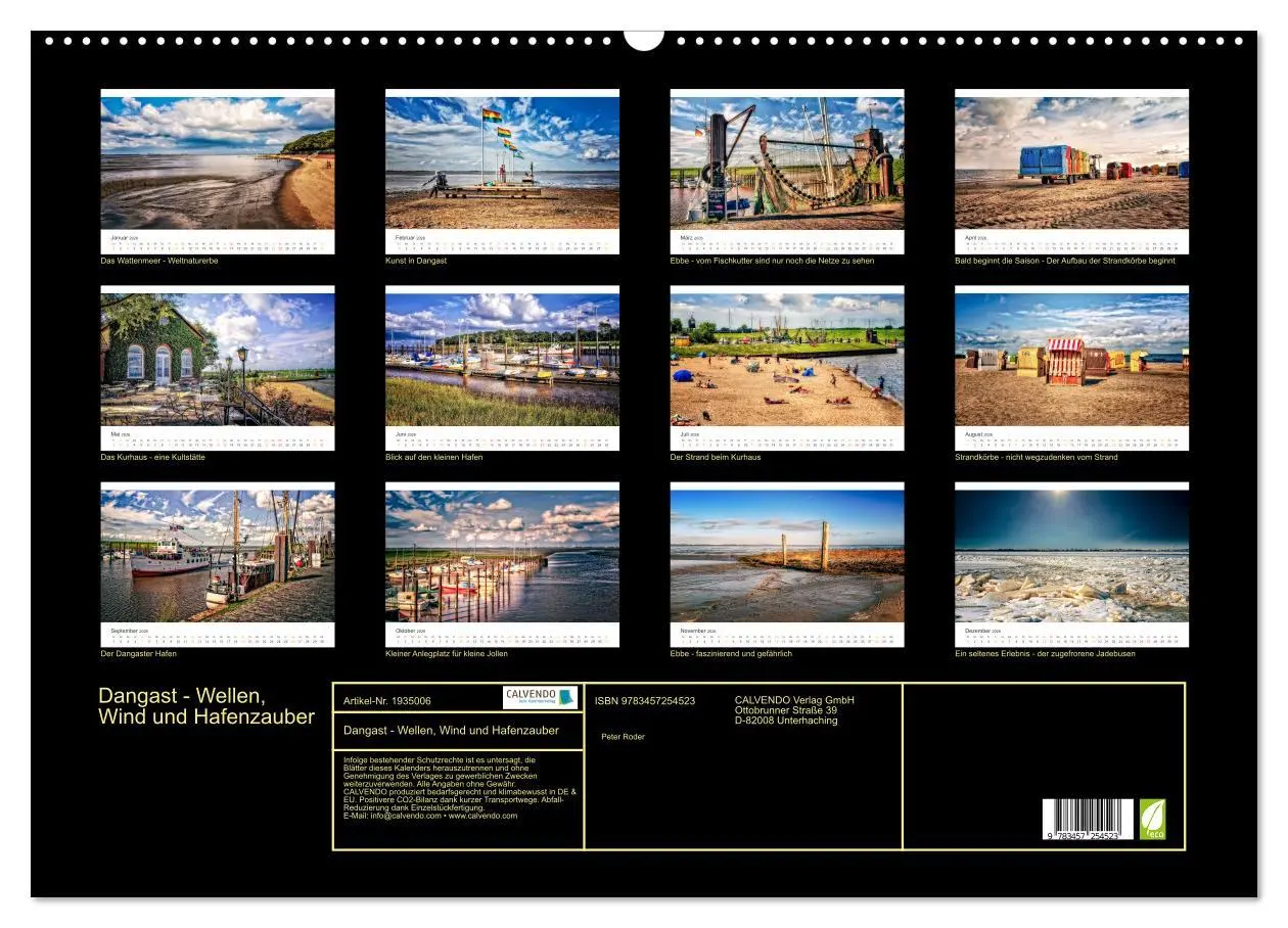 Bild: 9783457254523 | Dangast - Wellen, Wind und Hafenzauber (Wandkalender 2026 DIN A2...