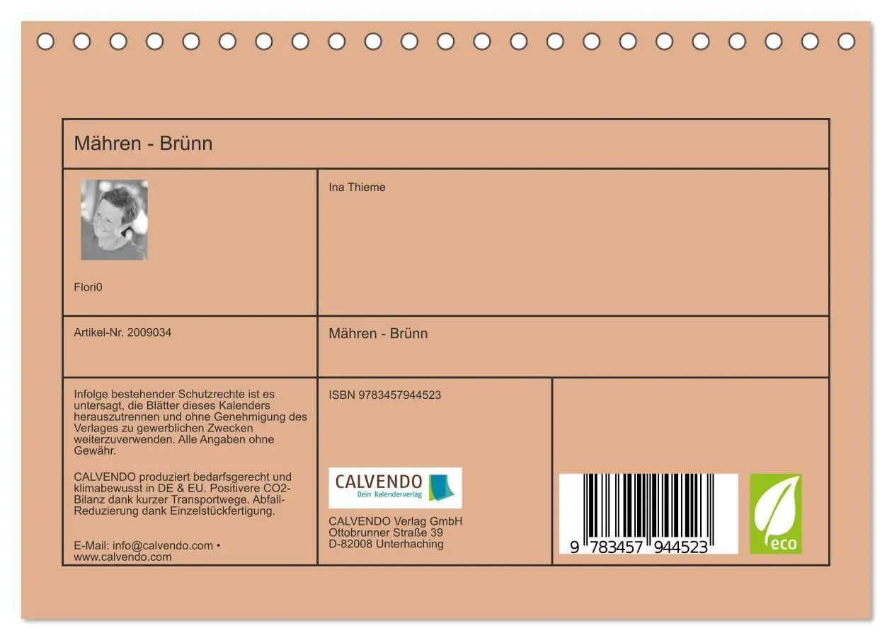 Bild: 9783457944523 | Mähren - Brünn (Tischkalender 2026 DIN A5 quer), CALVENDO...