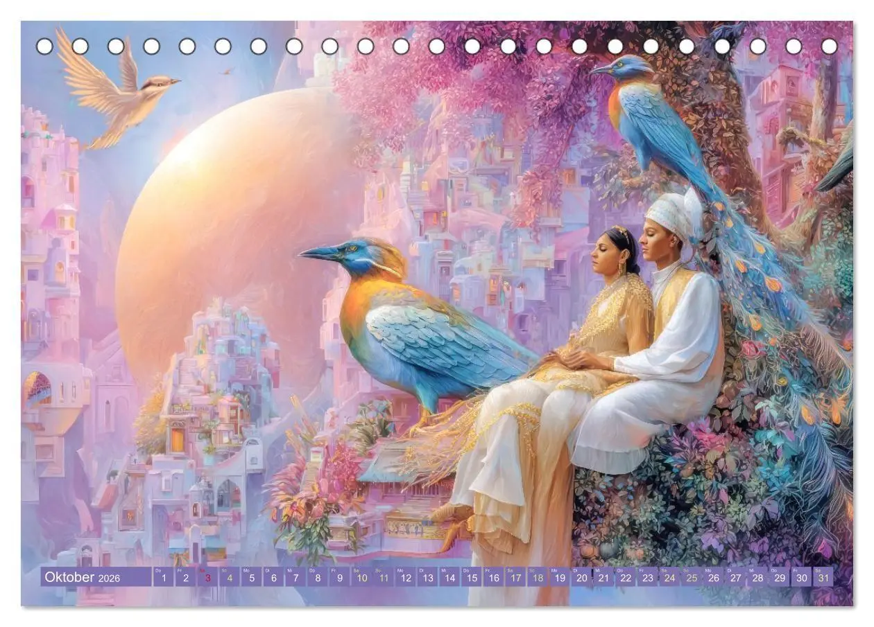 Bild: 9783516654523 | Paradiesische Welt - Fantasiewerke (Tischkalender 2026 DIN A5...