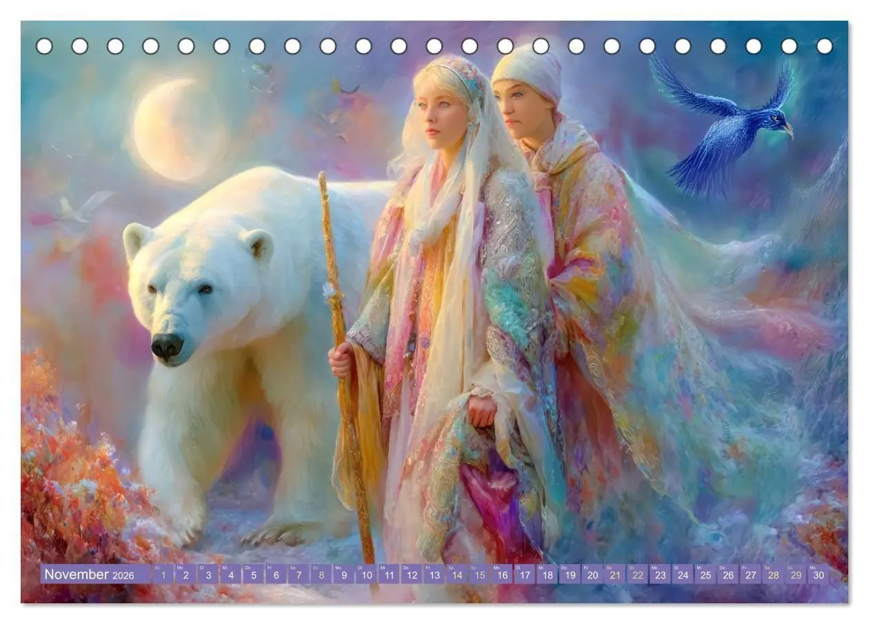 Bild: 9783516654523 | Paradiesische Welt - Fantasiewerke (Tischkalender 2026 DIN A5...