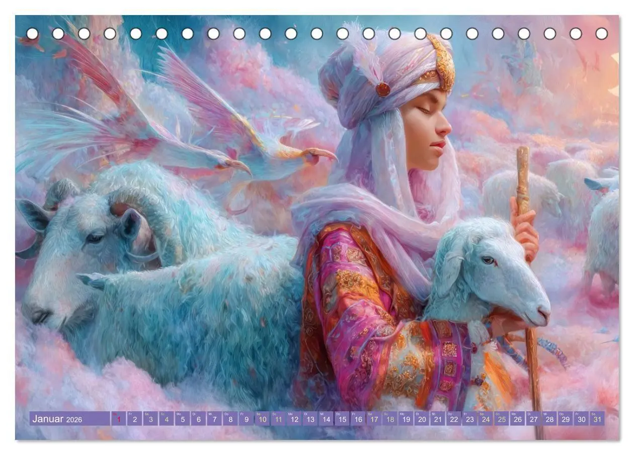 Bild: 9783516654523 | Paradiesische Welt - Fantasiewerke (Tischkalender 2026 DIN A5...