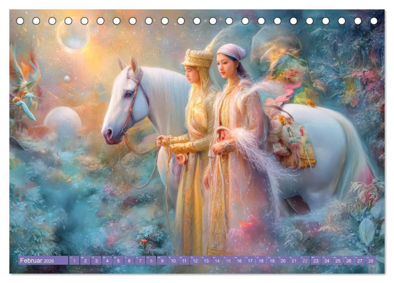 Bild: 9783516654523 | Paradiesische Welt - Fantasiewerke (Tischkalender 2026 DIN A5...