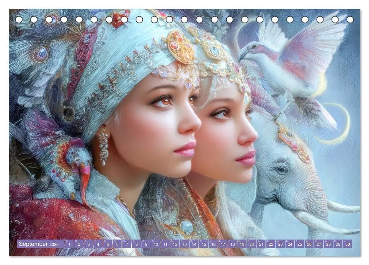 Bild: 9783516654523 | Paradiesische Welt - Fantasiewerke (Tischkalender 2026 DIN A5...