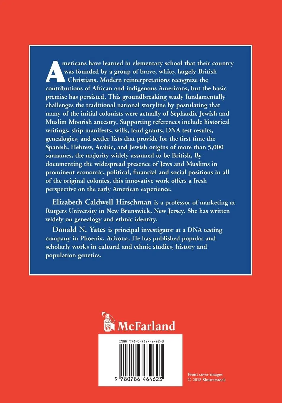 Rückseite: 9780786464623 | Jews and Muslims in British Colonial America | A Genealogical History