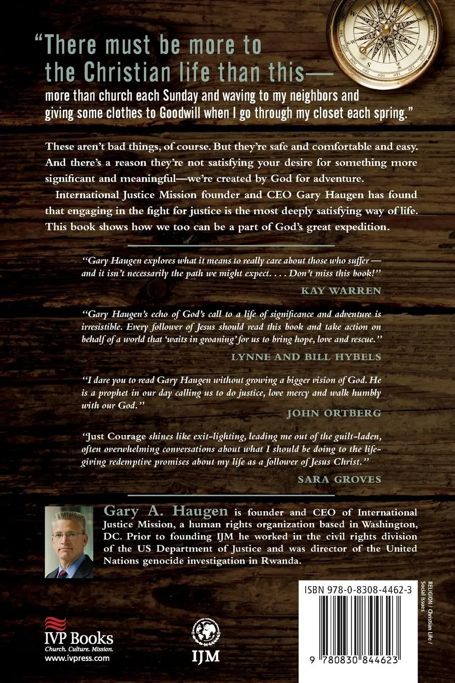 Rückseite: 9780830844623 | Just Courage | God's Great Expedition for the Restless Christian | IVP