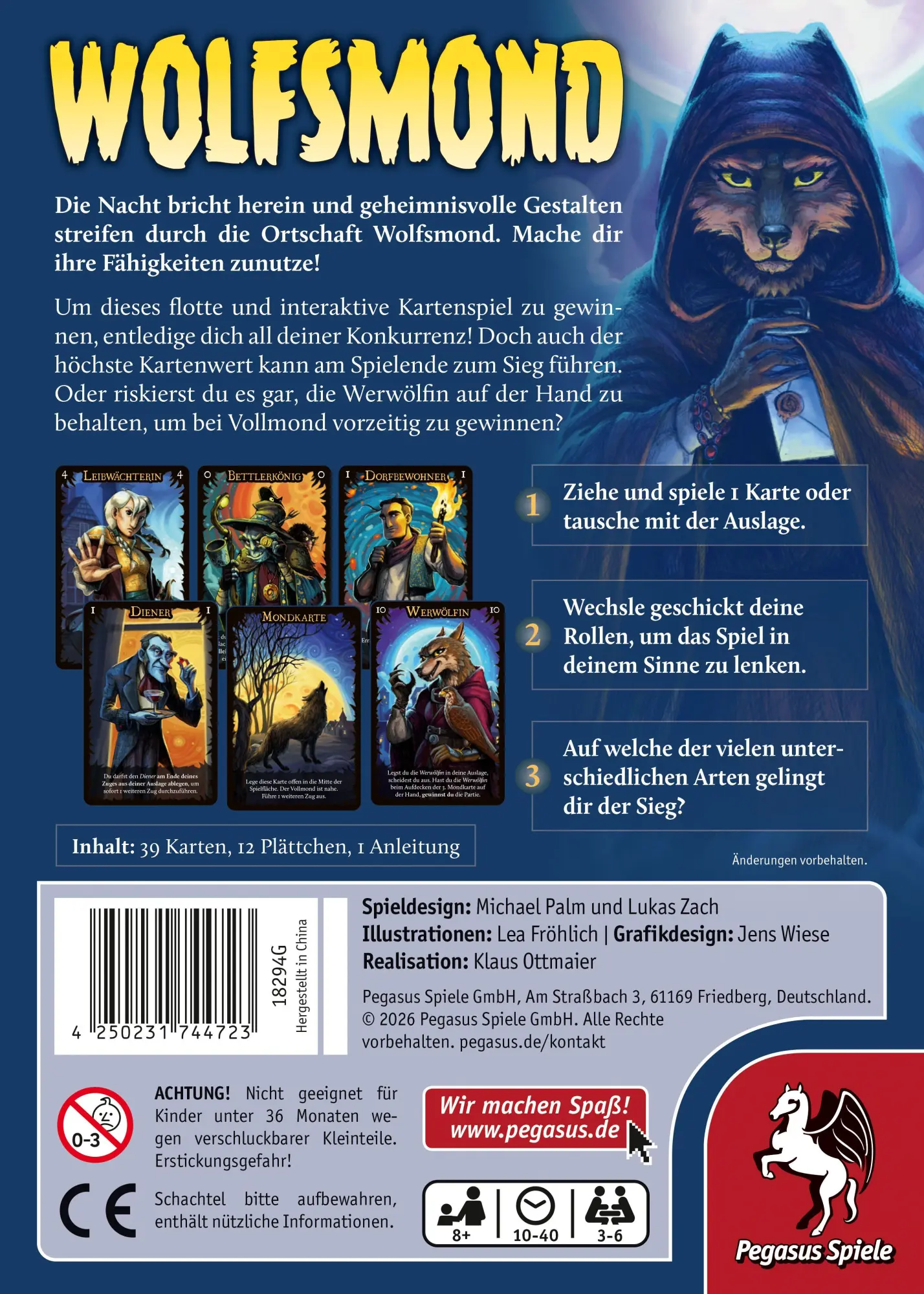 Bild: 4250231744723 | Wolfsmond | Spiel | 18294G | Deutsch | 2026 | Pegasus Spiele GmbH
