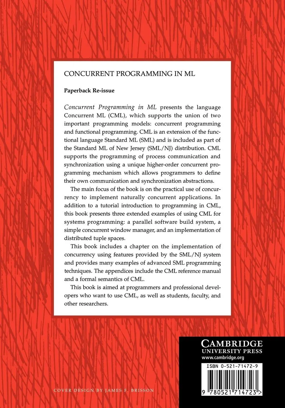 Rückseite: 9780521714723 | Concurrent Programming in ML | John H. Reppy (u. a.) | Taschenbuch
