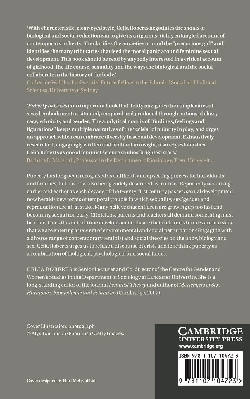 Rückseite: 9781107104723 | Puberty in Crisis | Celia Roberts | Buch | Gebunden | Englisch | 2015