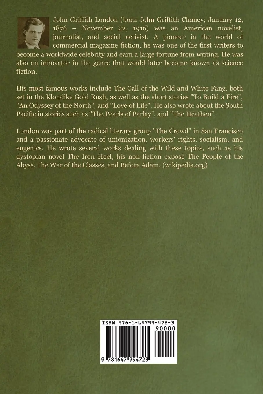 Rückseite: 9781647994723 | Love of Life and Other Stories | Jack London | Taschenbuch | Englisch