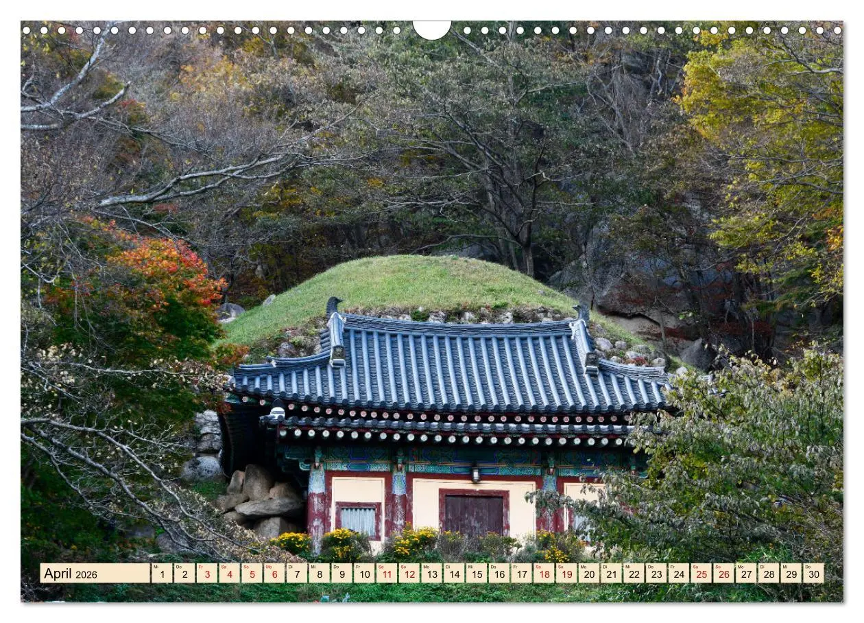 Bild: 9783457304723 | Südkoreas Herbstfärbung (Wandkalender 2026 DIN A3 quer), CALVENDO...