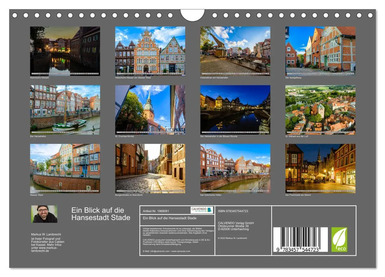 Bild: 9783457544723 | Ein Blick auf die Hansestadt Stade (Wandkalender 2026 DIN A4 quer),...