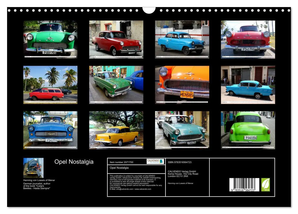 Bild: 9783516564723 | Opel Nostalgia (Wall Calendar 2026 DIN A3 landscape), CALVENDO 12...
