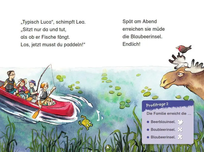 Bild: 9783737334723 | Duden Leseprofi - Ferien auf der Blaubeerinsel, 1. Klasse | Schulze