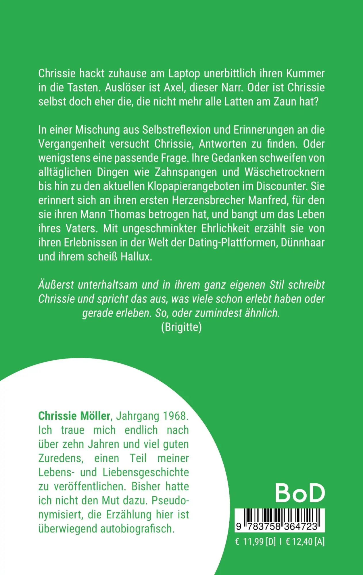 Rückseite: 9783758364723 | Für High Heels braucht's die passenden Füße | Chrissie Möller | Buch