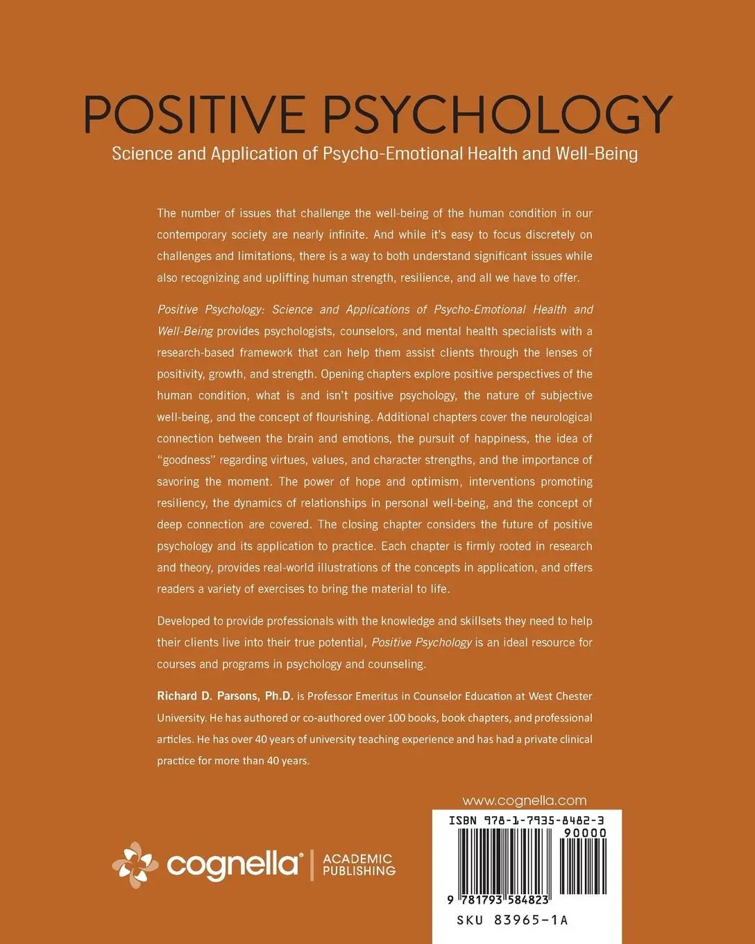Rückseite: 9781793584823 | Positive Psychology | Richard D. Parsons | Taschenbuch | Englisch