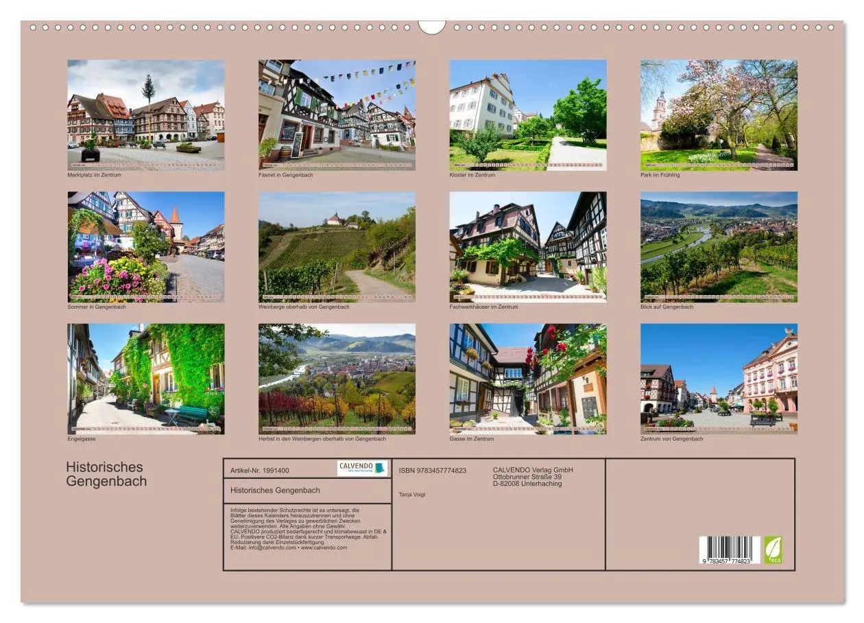 Bild: 9783457774823 | Historisches Gengenbach (Wandkalender 2026 DIN A2 quer), CALVENDO...