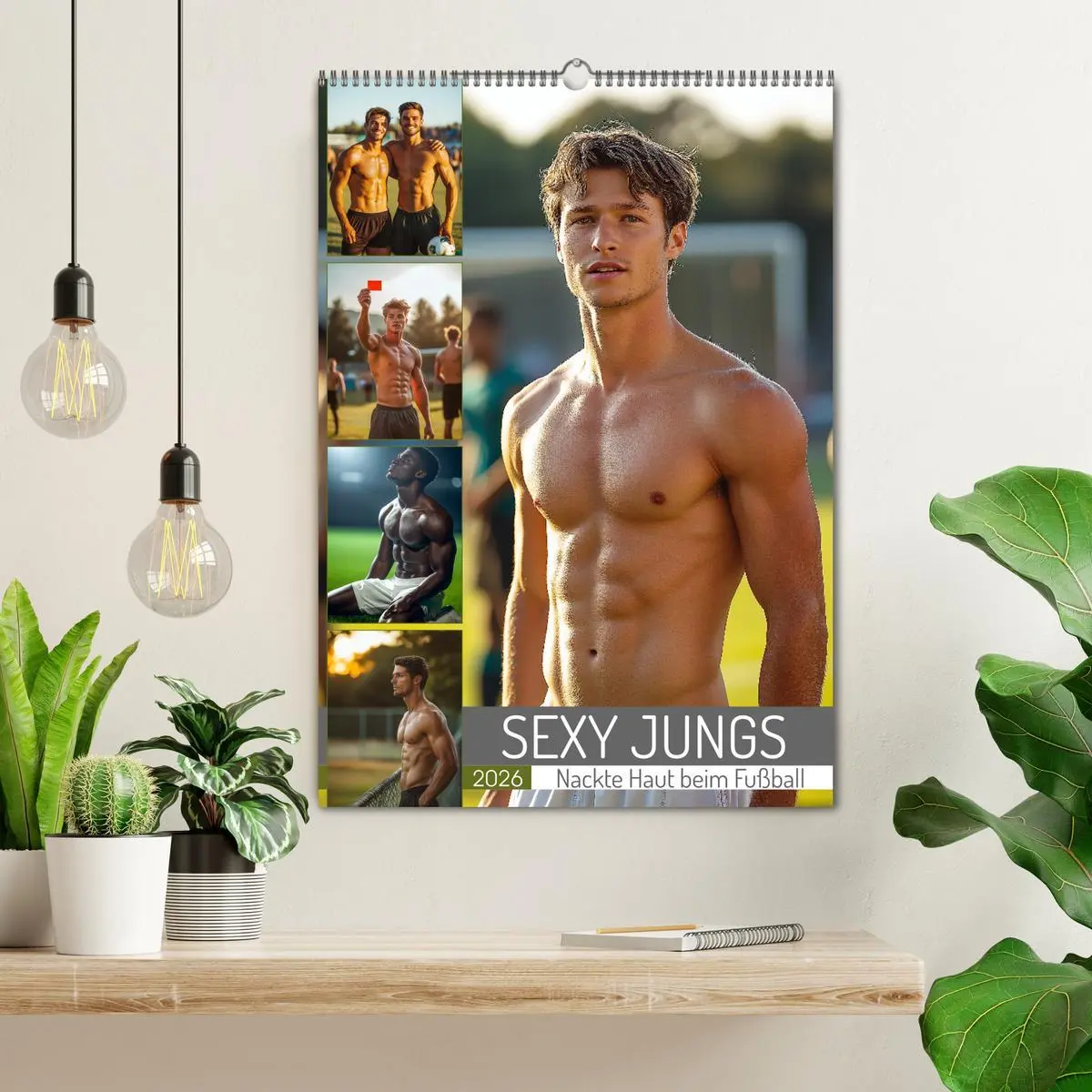 Bild: 9783516244823 | SEXY JUNGS - Nackte Haut beim Fußball (Wandkalender 2026 DIN A2...