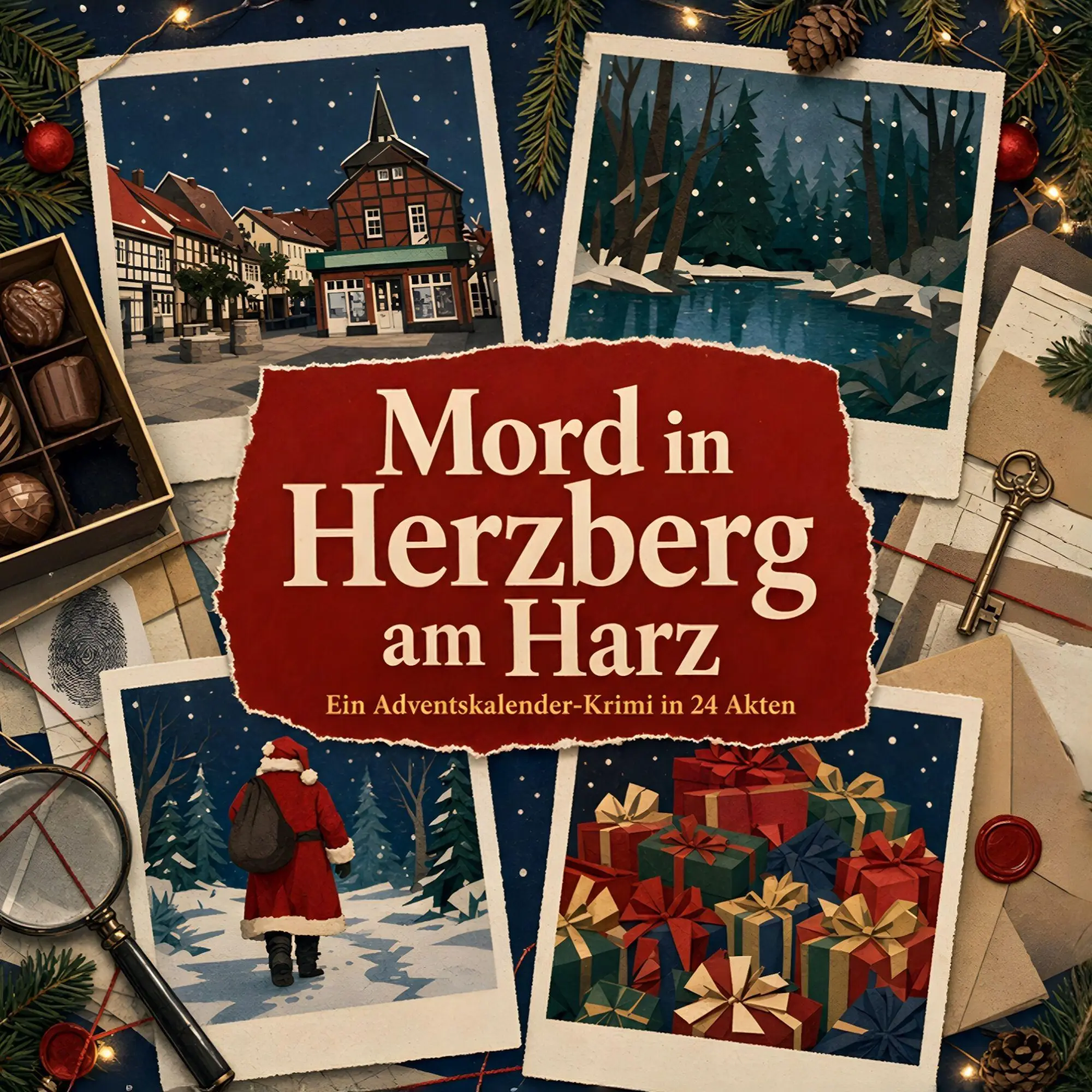 Cover: 9783696124823 | Mord in Herzberg am Harz | Ein Adventskalender-Krimi in 24 Akten
