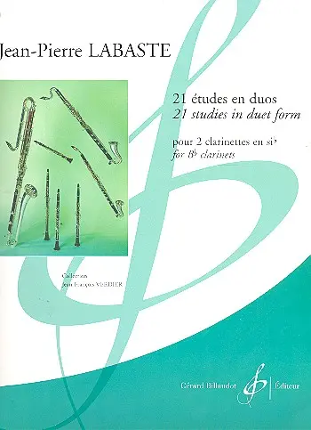 Cover: 9790043074823 | 21 Etudes En Duos | Jean-Pierre Labaste | Buch | Gerard Billaudot