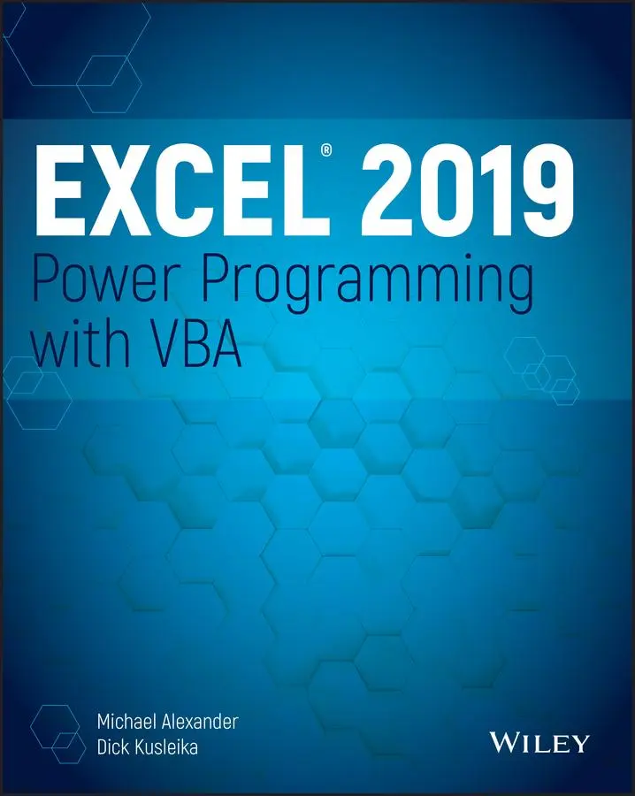 Cover: 9781119514923 | Excel 2019 Power Programming with VBA | Michael Alexander (u. a.)